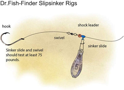 Dr.Fish Sinker Slides for Fishing, Sinker Weight Silder Line Slide Sleeve Swivel Duo Lock Snaps for Saltwater Surf Bottom Fishing Fish Fider Rig Catfish Rig