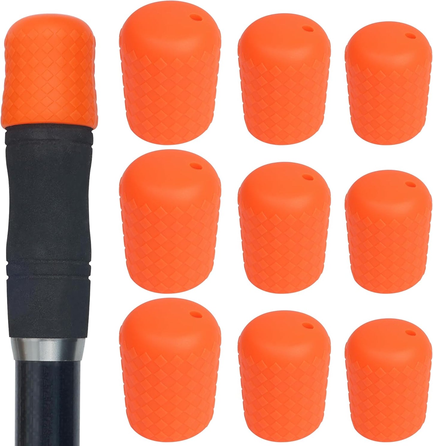 Fishing Rod Butt Cushion, Silicon Fishing Rod Butt Cap End Rod Seat Cushions Protector Pole Holder Accessory