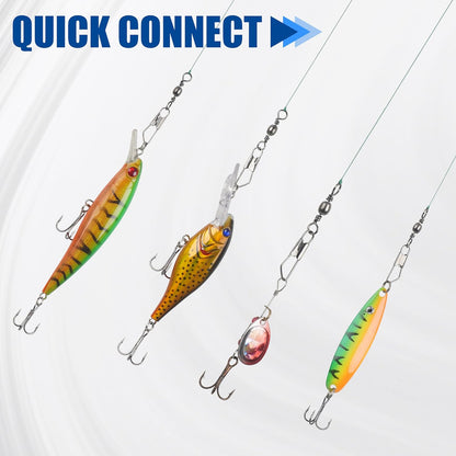 Fishing Barrel Swivel with Nice Snap-100pcs Fishing Connector Snap Swivels Solid Rings Fishing High Strength Fishing Accessories Fishing Tackle