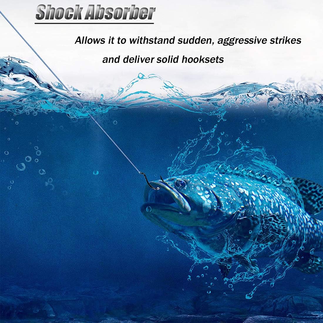 Fishing Line Big Game Monofilament Fishing Line, Saltwater Fishing Tackle Strong Abrasion Resistant Nylon Mono Fishing Line Saltwater Freshwater Fishing