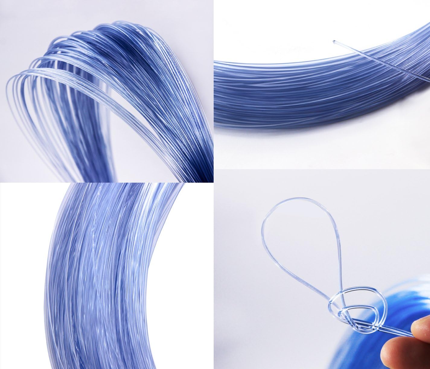 Fishing Line 547 Yard Monofilament Fishing Line Strong Invisible Line Clear Mono Nylon Fishing Leader Line for Saltwater Freshwater