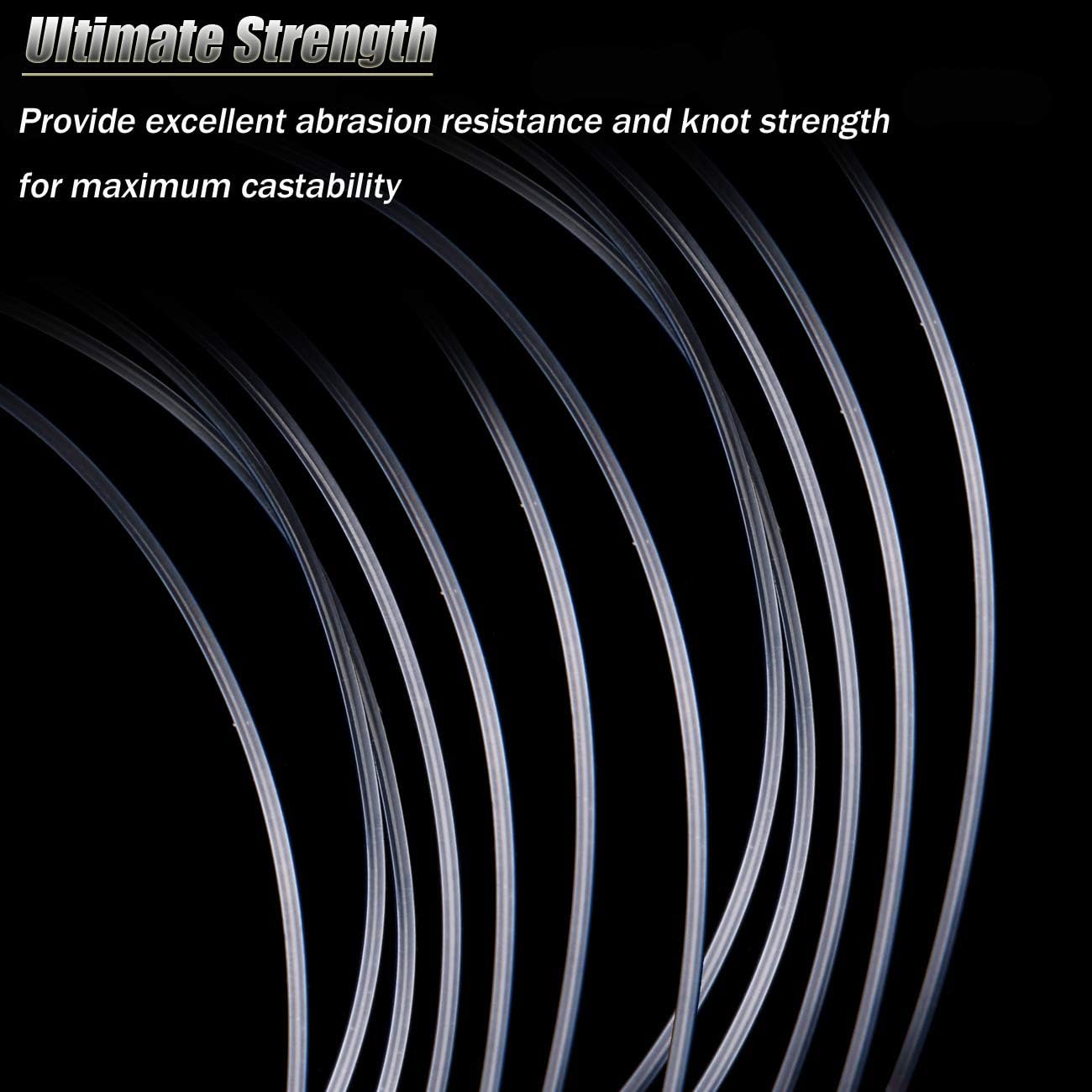 Fishing Line Big Game Monofilament Fishing Line, Saltwater Fishing Tackle Strong Abrasion Resistant Nylon Mono Fishing Line Saltwater Freshwater Fishing