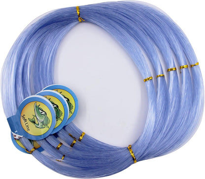 Fishing Line 547 Yard Monofilament Fishing Line Strong Invisible Line Clear Mono Nylon Fishing Leader Line for Saltwater Freshwater