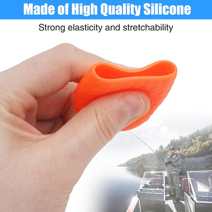 Fishing Rod Butt Cushion, Silicon Fishing Rod Butt Cap End Rod Seat Cushions Protector Pole Holder Accessory