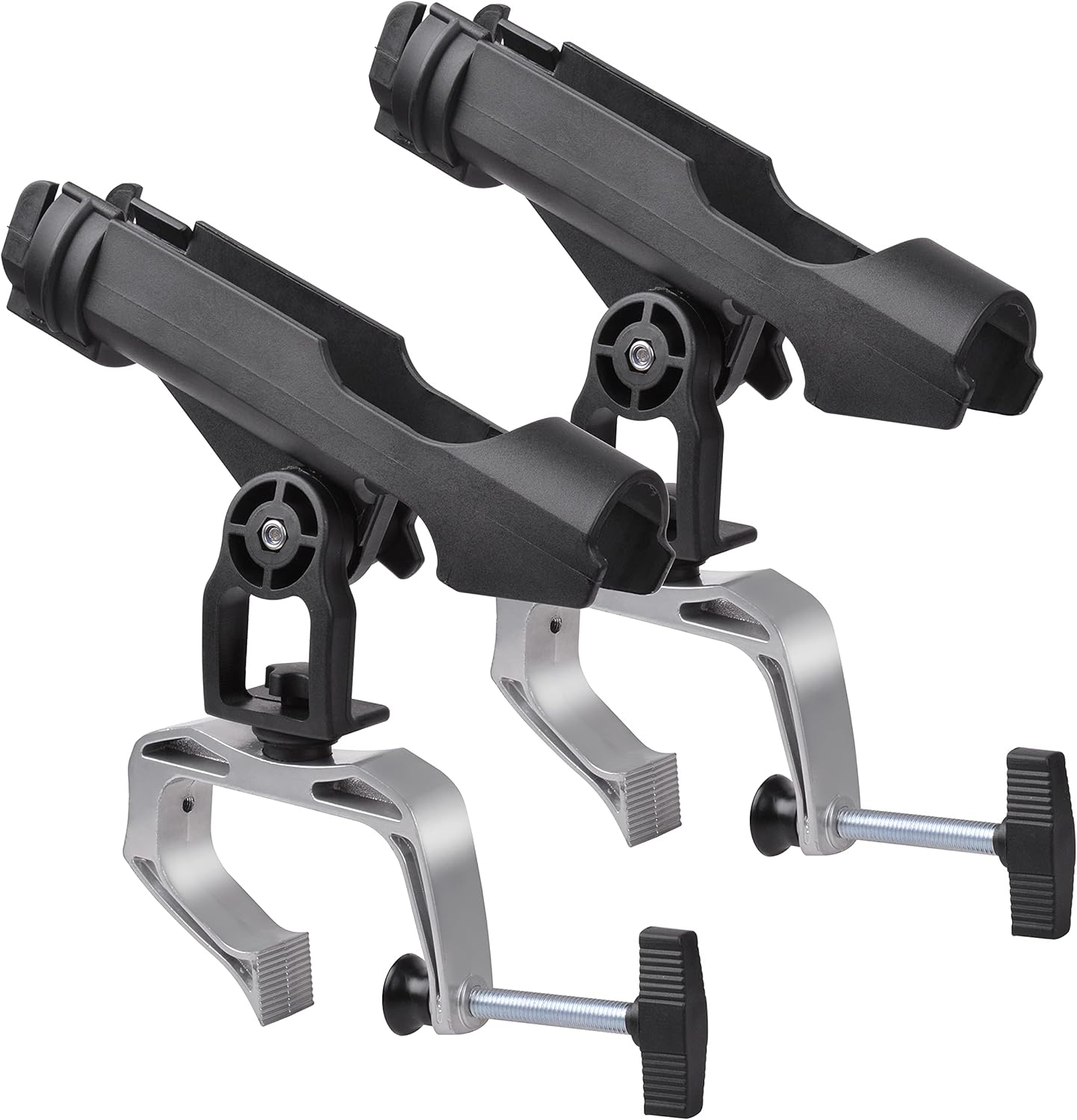 Fishing Rod Holder for Boat 360° Adjustable Boat Rod Holder Racks Clamp on Fish Pole Holders Stand Rack for Boats Kayak Canoe Raft Accessories