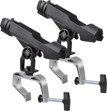 Fishing Rod Holder for Boat 360° Adjustable Boat Rod Holder Racks Clamp on Fish Pole Holders Stand Rack for Boats Kayak Canoe Raft Accessories