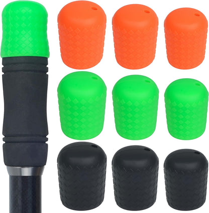 Fishing Rod Butt Cushion, Silicon Fishing Rod Butt Cap End Rod Seat Cushions Protector Pole Holder Accessory