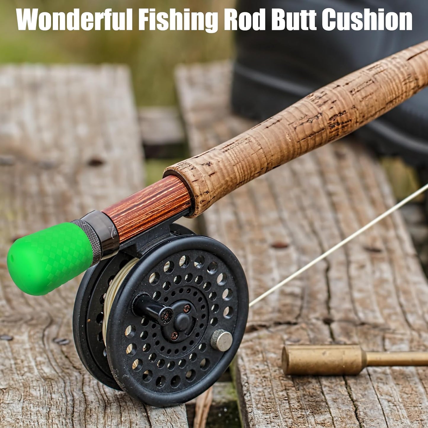 Fishing Rod Butt Cushion, Silicon Fishing Rod Butt Cap End Rod Seat Cushions Protector Pole Holder Accessory